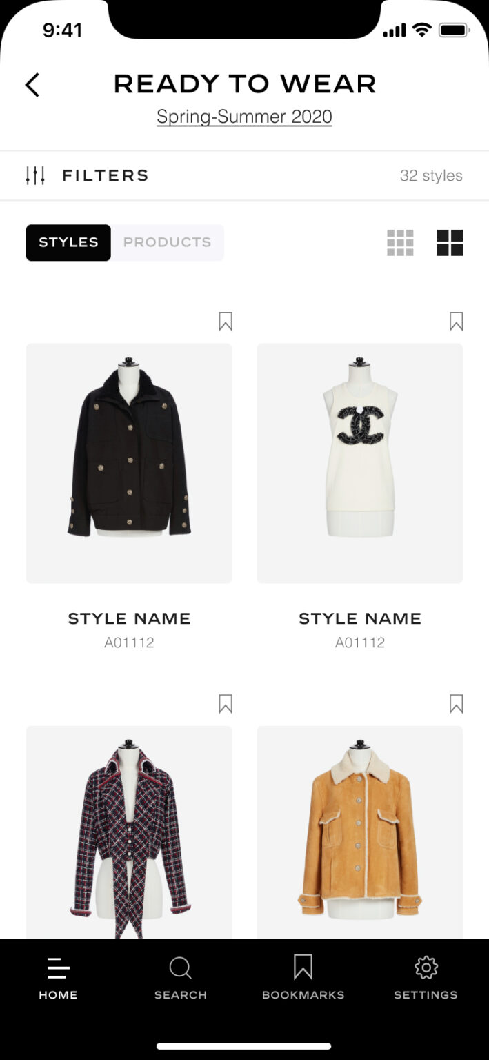CHANEL retail catalogue screen 3