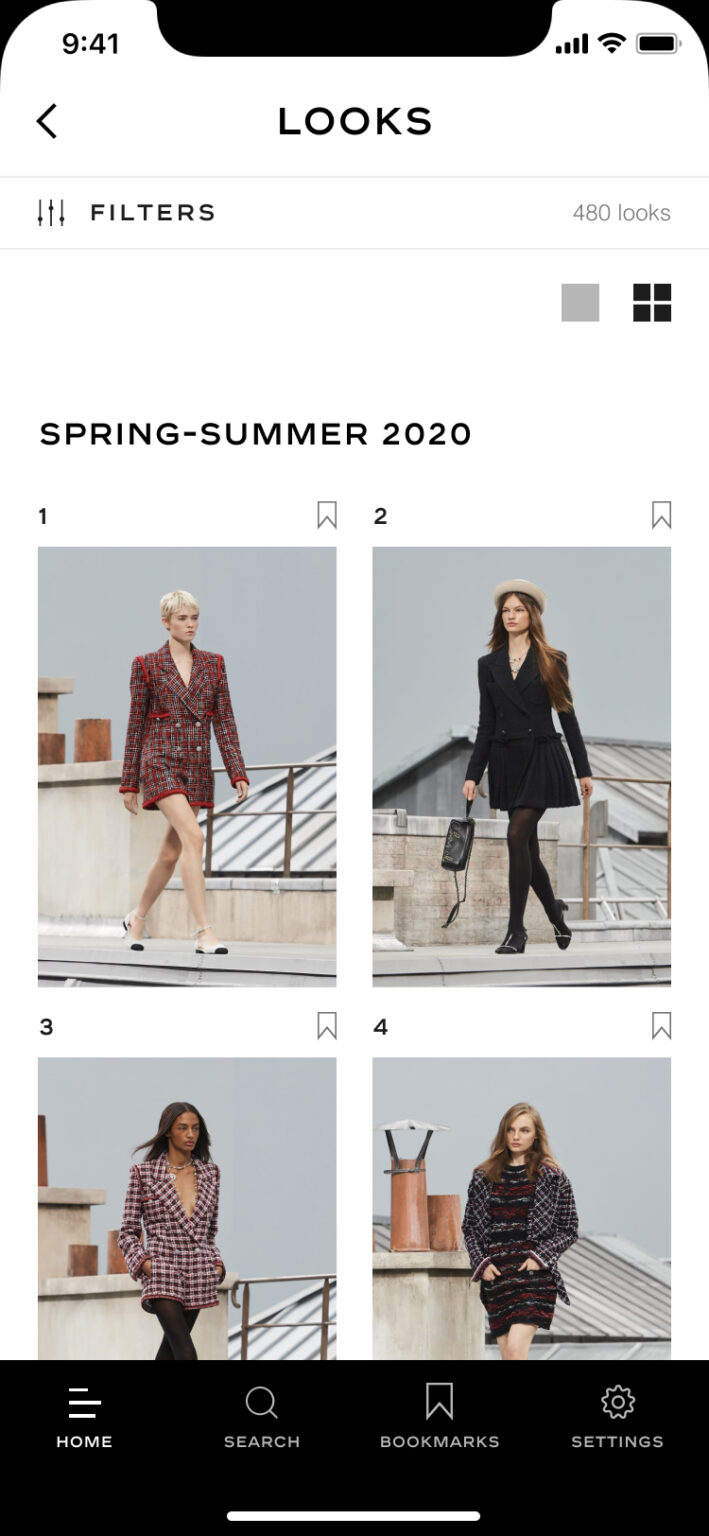 CHANEL retail catalogue screen 4