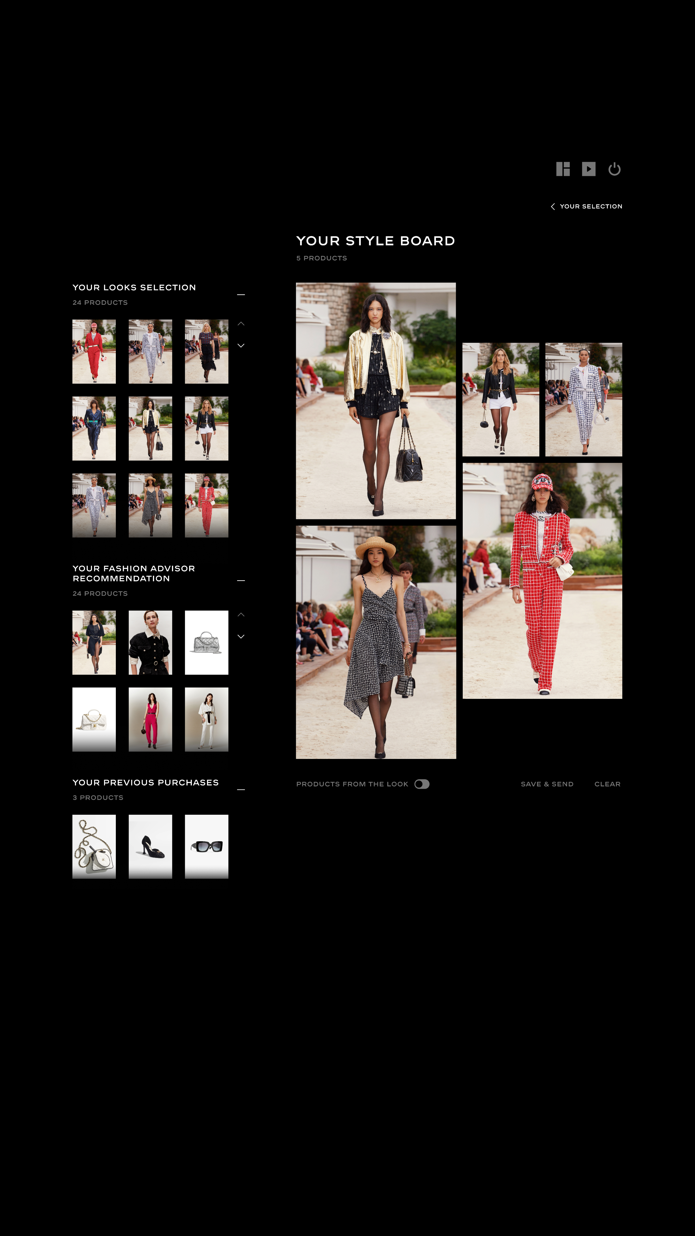 CHANEL connected mirror interface 1